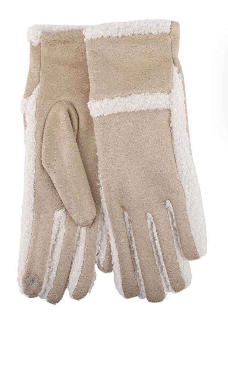 Faux Shearling Gloves