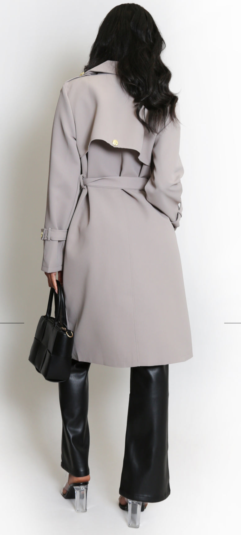 Midi Double Breasted Trench Coat
