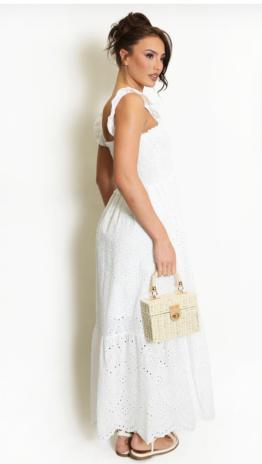 Embroidery Anglaise Maxi dress