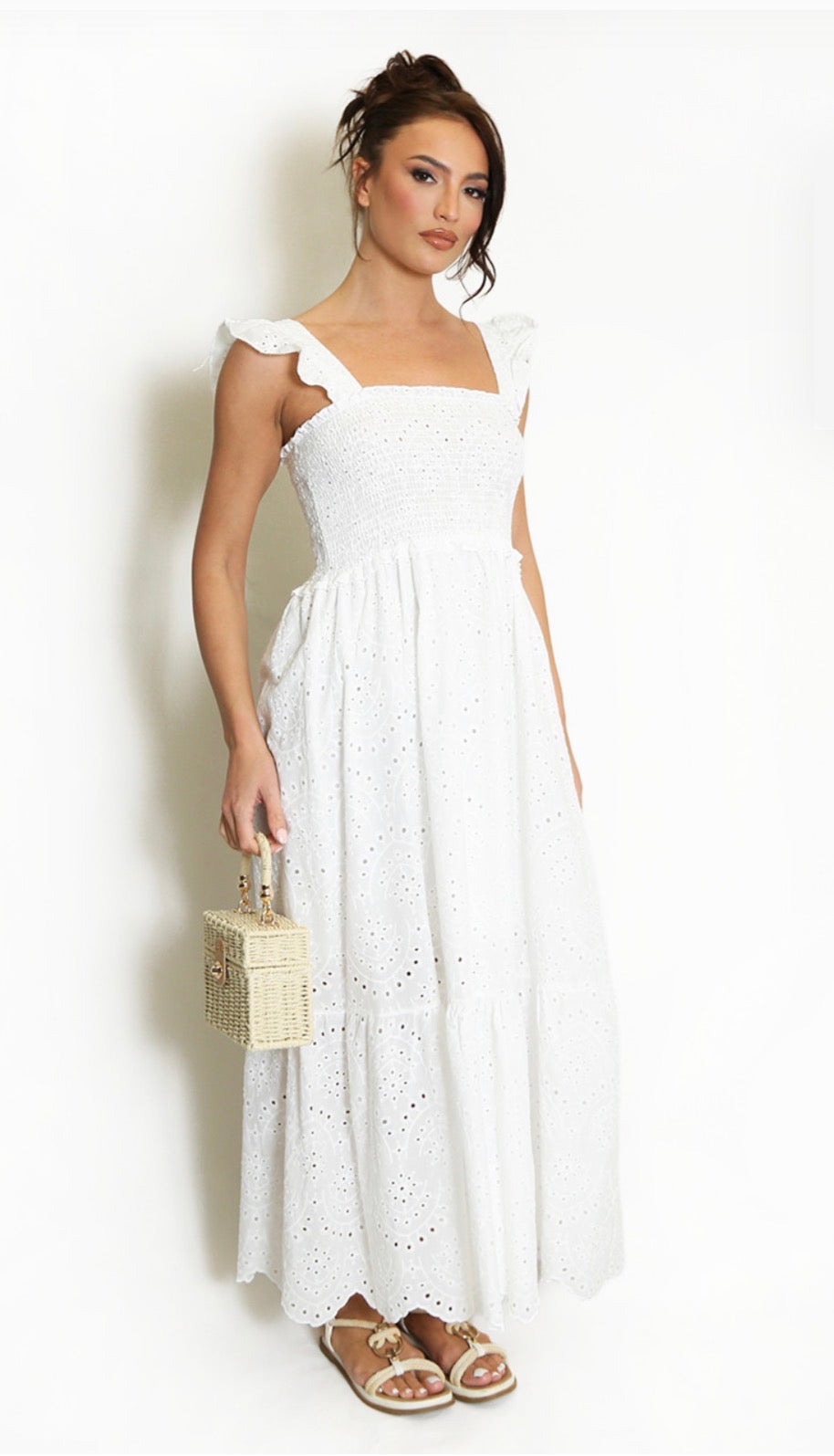 Embroidery Anglaise Maxi dress