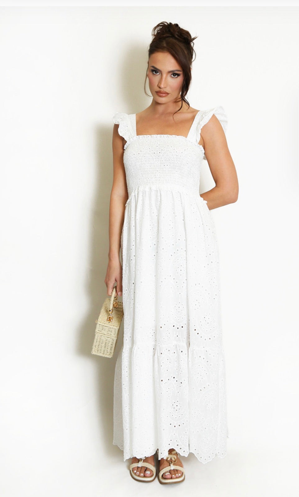 Embroidery Anglaise Maxi dress
