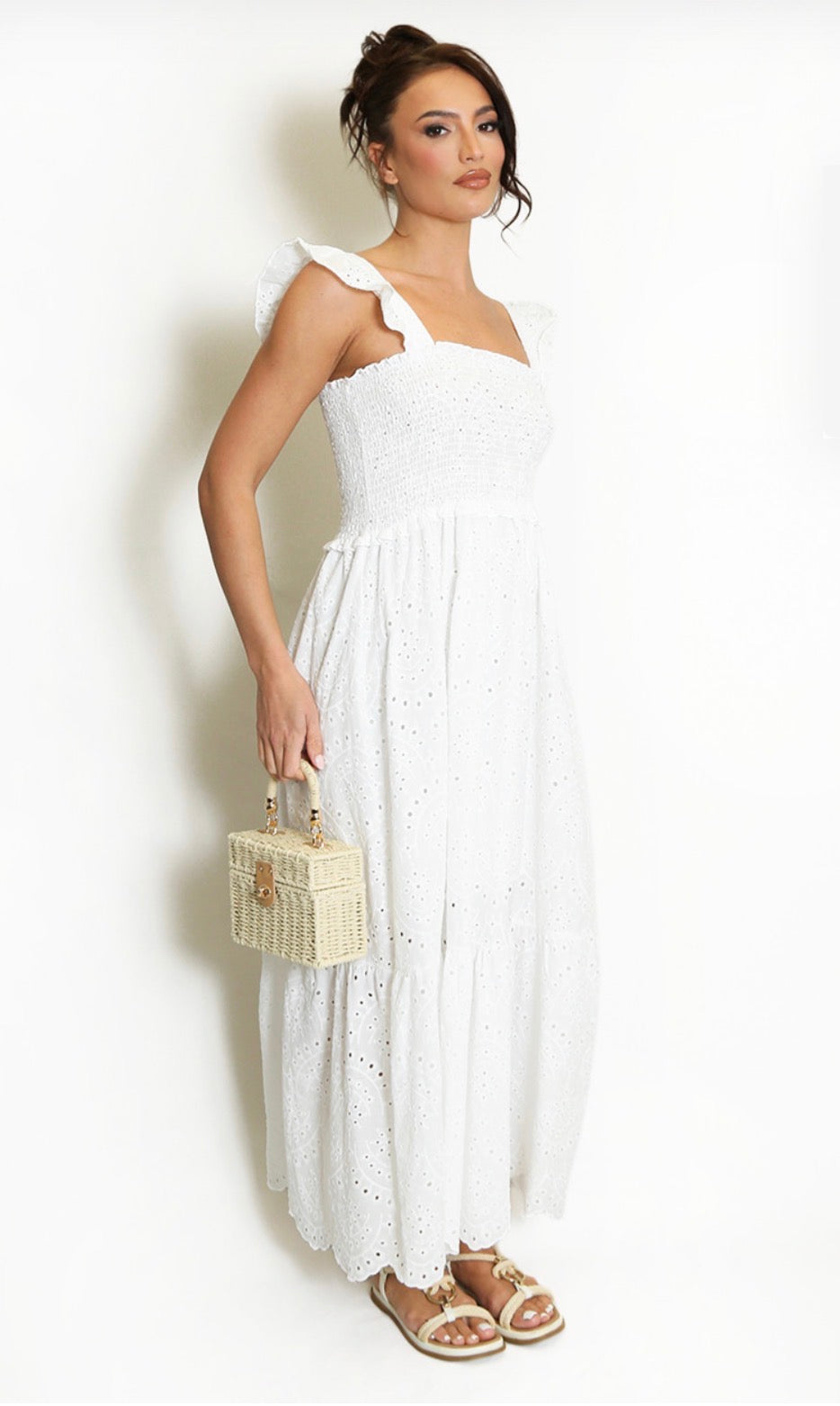 Embroidery Anglaise Maxi dress