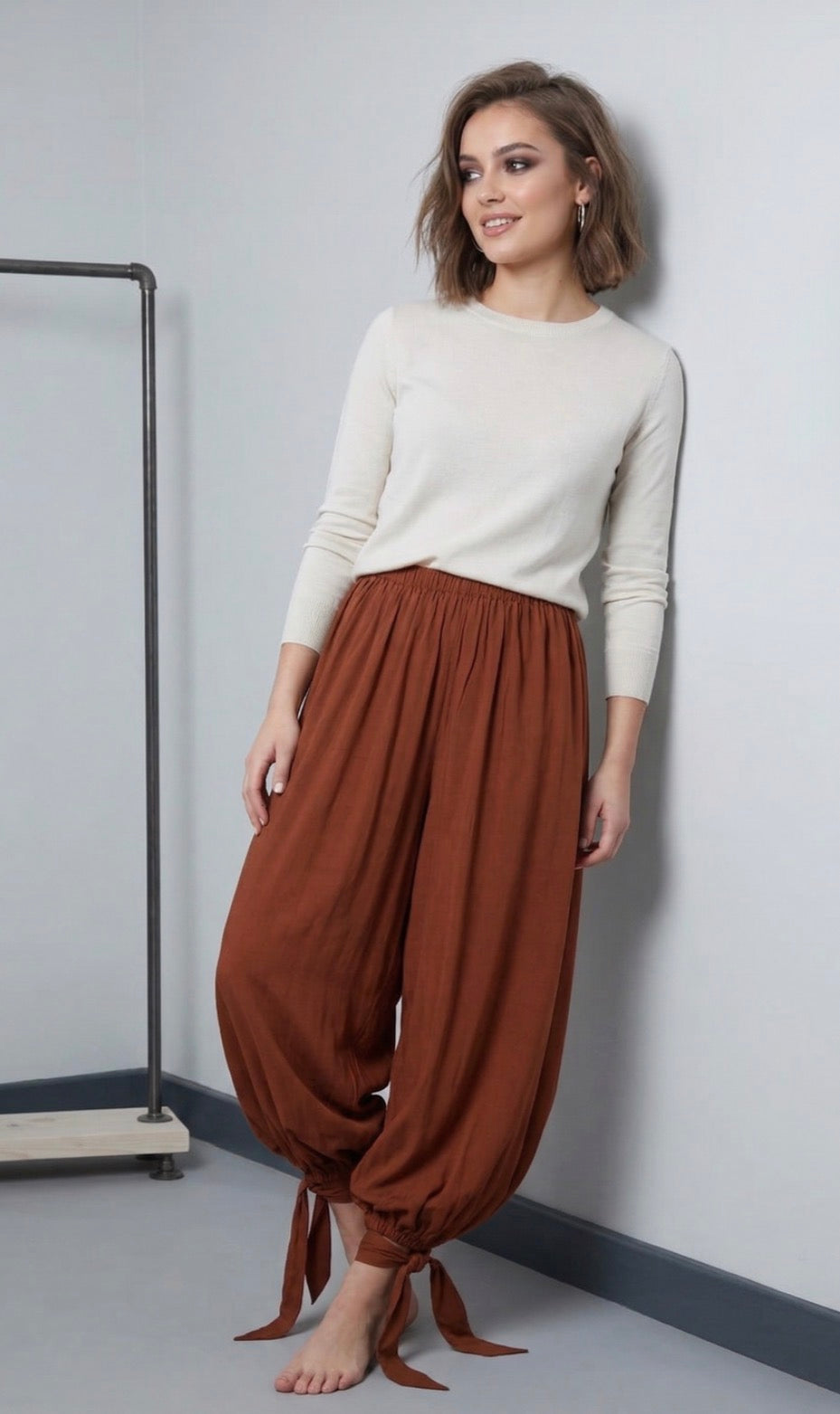 Cuffed Harem Trousers