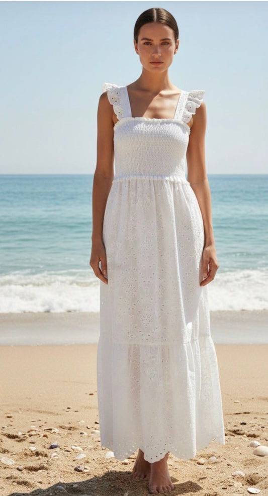 Embroidery Anglaise Maxi dress