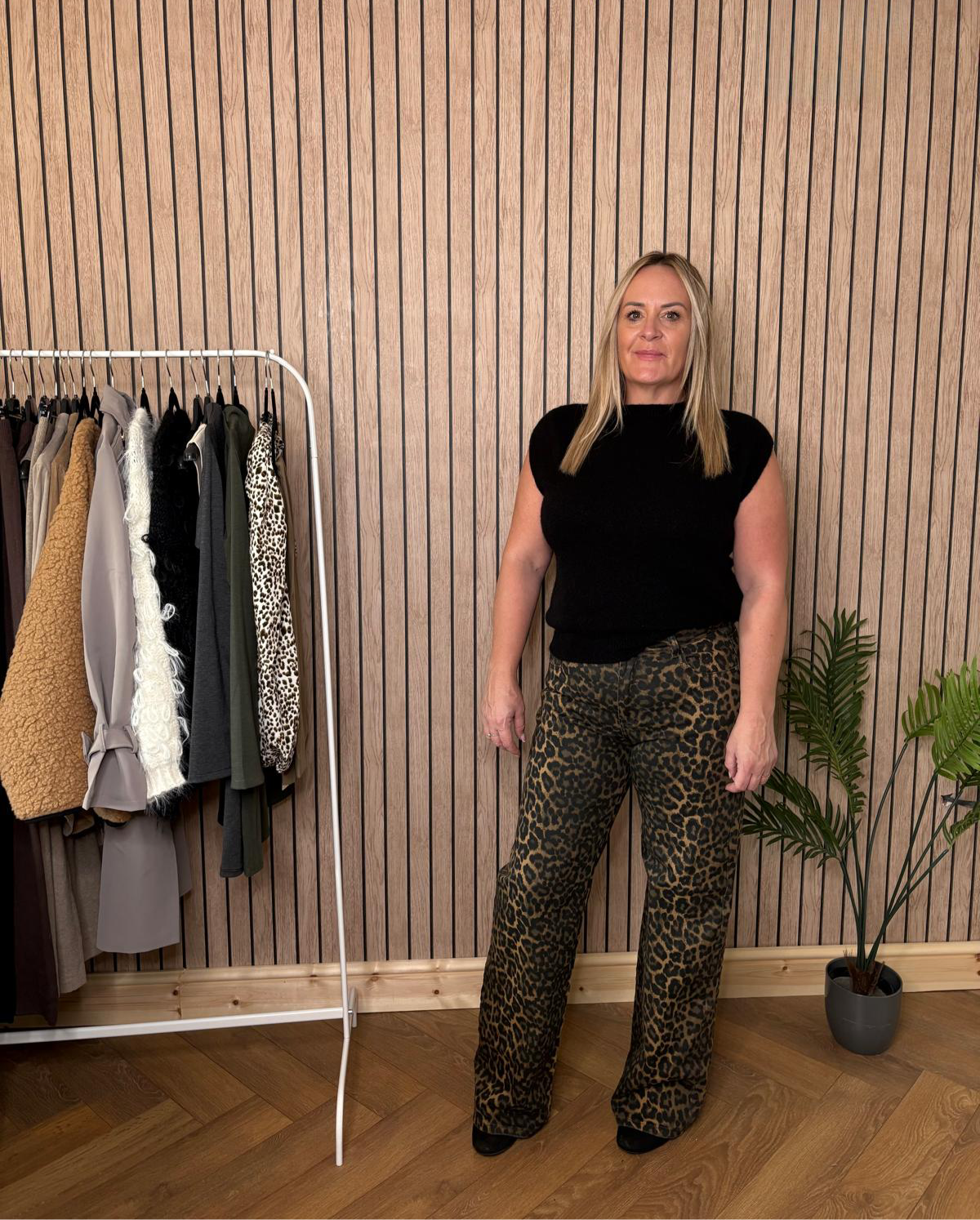 Animal Print Jeans