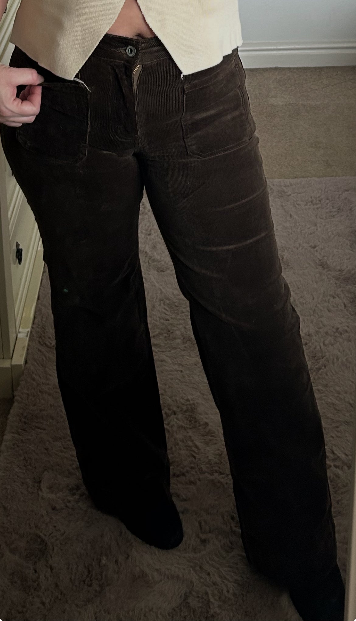 Chocolate Brown Corduroy Trouser