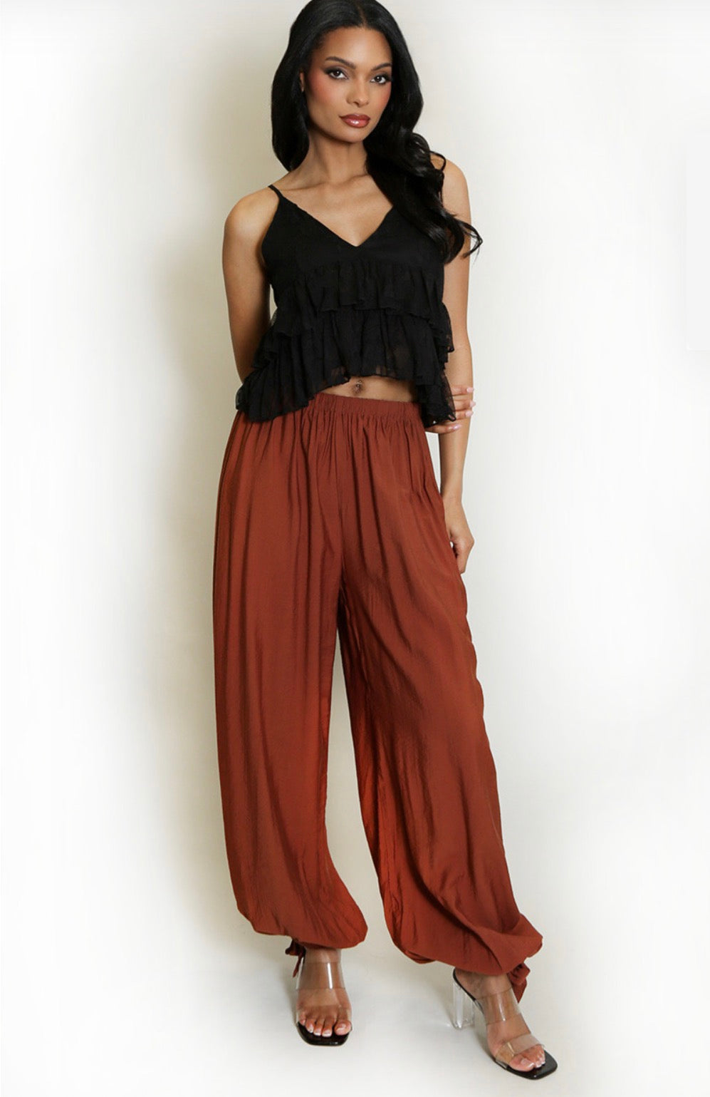 Cuffed Harem Trousers