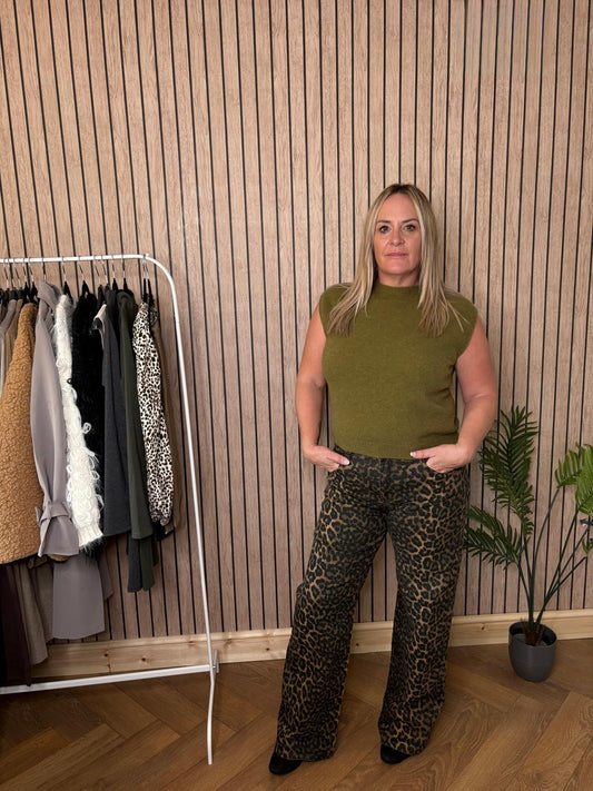 Animal Print Jeans